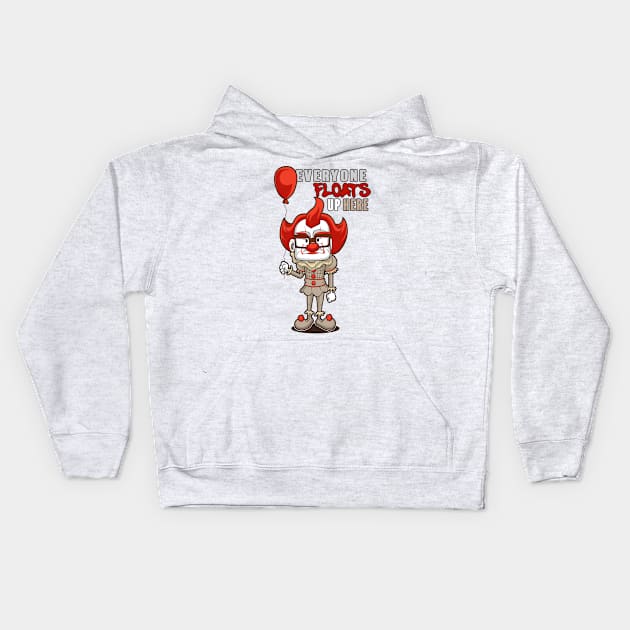 Floats UP here Kids Hoodie by Dark Planet Tees